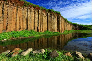 Basalt columns on the Penghu Islands 
